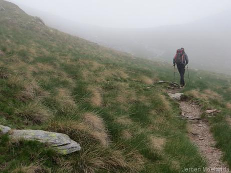 In de mist op weg naar de Coll de Sellente - Blogout