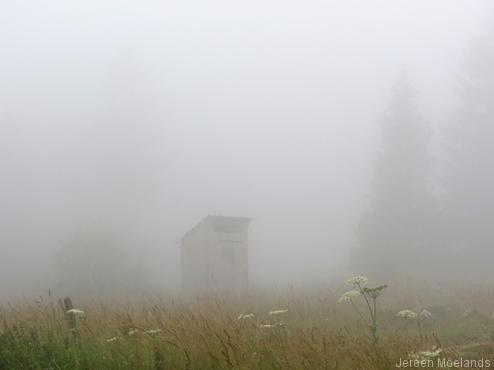 Dichte mist rondom La Poutouille. - Blogout