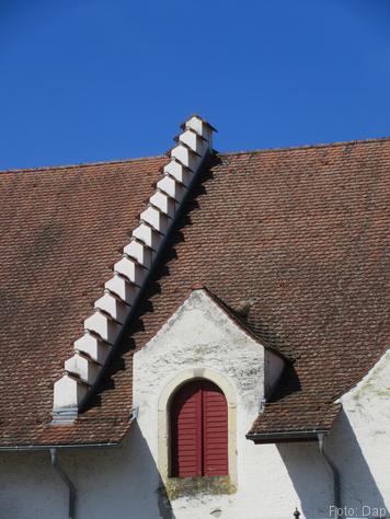 Detail gebouw aan het Kloosterplein, Rheinau - Blogout