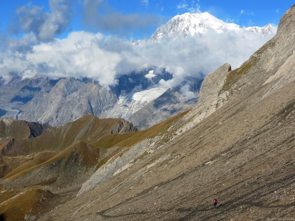 De Mont Blanc op de achtergrond - Blogout