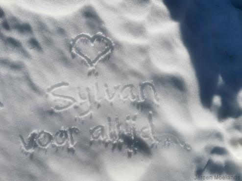 Dap gedenkt Sylvan in de laatste sneeuw - Blogout
