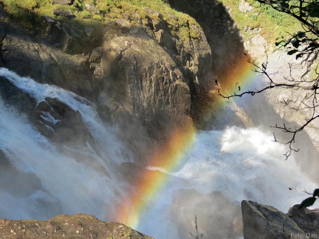 Regenboog bij derde waterval - Blogout
