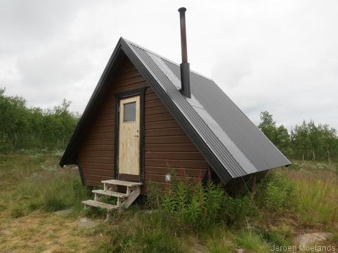 De schuilhut Sjnultje. - Kungsleden wandelpad - Wandelen in Lapland - Wandelen in Zweden - Jeroen Moelands
