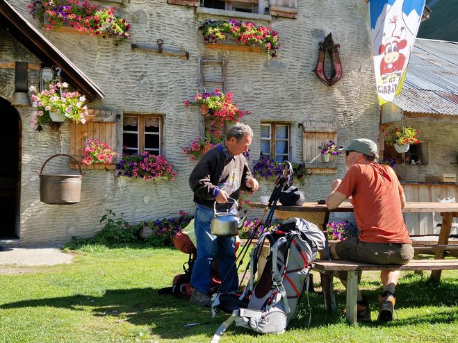 Op het terras van de Bise-hut - Blogout