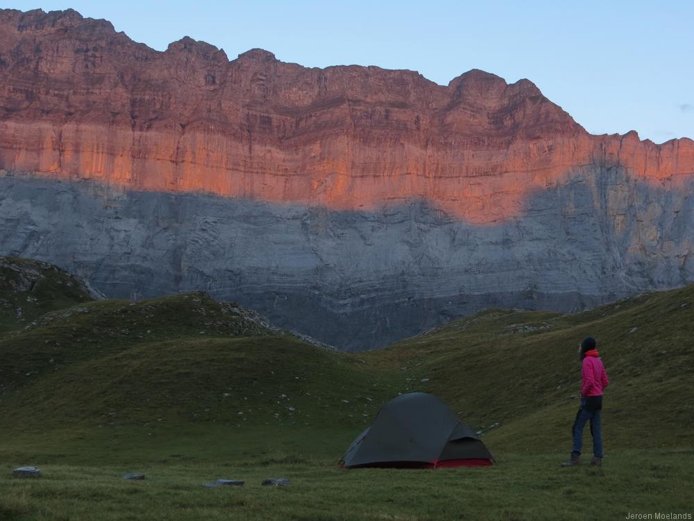 Alpenglühen op les Fiz - Blogout