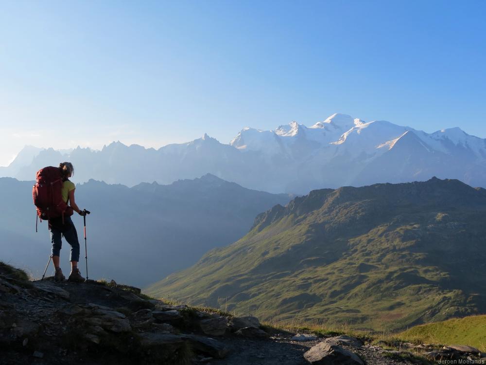 Op de Col d’Anterne bewonderen we het imposante Mont Blancmassief - Blogout