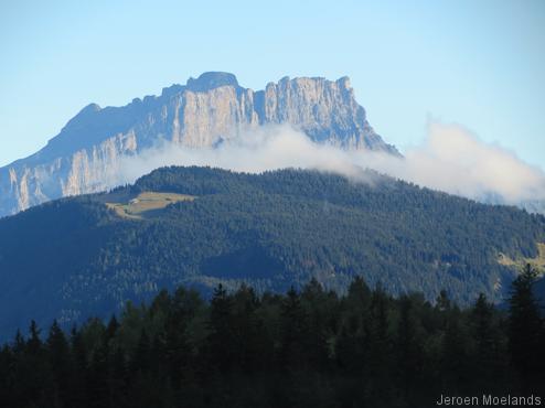 Uitzicht naar les Fiz in de klim naar de Col du Bonhomme - Blogout